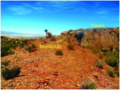 Montículo artificial ubicado en la parte más
    elevada de la Loma Alta.